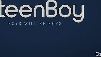 Teen boy with massive dick anal fucks his friend