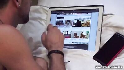 The guy is going to get assfucked by a muscular bear.