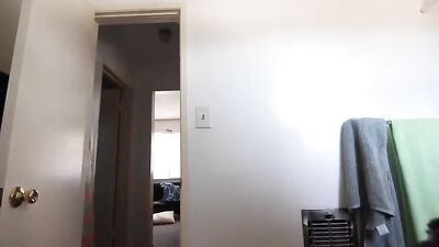 Teenager shows off his big dick