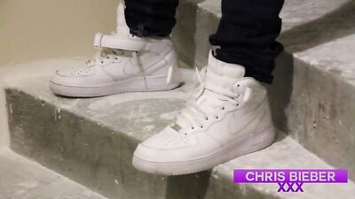 Chris Bieber likes to have his feet licked before anal sex.