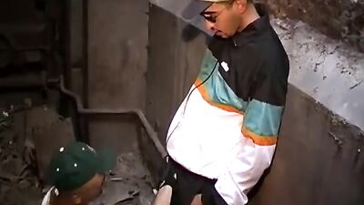 A big caliber under the sweater ready to be drained by a plumber