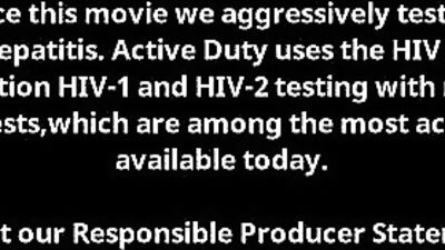 Military Men Sandwich Young Man With Tattoos