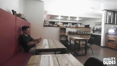 Employees just fucking next to their customers, they couldn't wait!