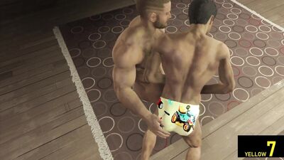 My friend wasn't at home. But his bulky dad was!