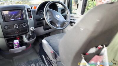 A SEXY SPIN IN THE OLD CAMPER VAN WITH MIKEY BOY AND GEORGE