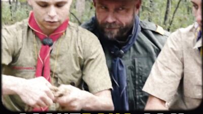 ScoutBoys - Cute virgin scout boy barebacked by horny hairy chest DILF