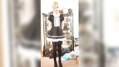 Teen Maid Boy Tries to Hide Bulge (Sorta rp)