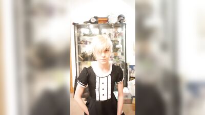 Teen Maid Boy Tries to Hide Bulge (Sorta rp)