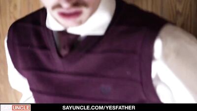 Religious Virgin Ryan Jacobs Confesses To Father Dale Kuda He Craves Cocks