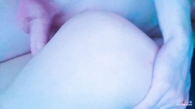 Step brother fucking his feminine friend in the bed while parents at home