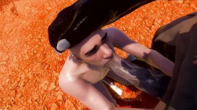 Sticking hard in the boy's ass 3D