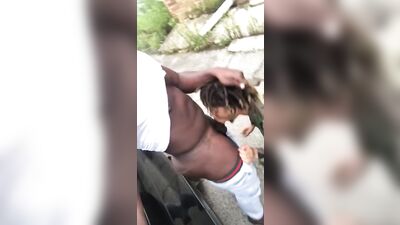 Sucking dick outside