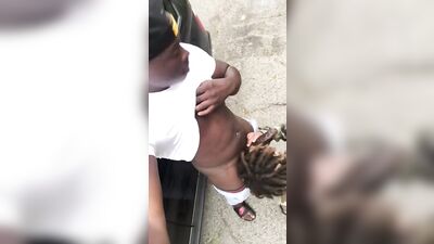 Sucking dick outside