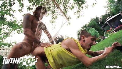 Twink Pop - Slim Cute Guy Charly Willinsky Gets Surprised By Muscular Bo Sinn's Massive Cock