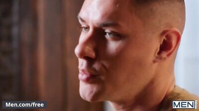 Men - Diego Sans Walks In And Passionately Kisses Zak Bishop While His Sitting On the Couch