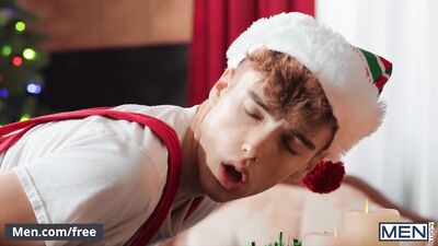 Men - Chris Damned Gets Hard By Tannor Reed's Elfin Ass & Fucks Him Until He Cums All Over His Ass