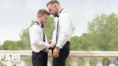 Allen King Kneels Down To Greedily Suck On Sir Peter’s Long, Thick Dick Before Taking A Ride On It - PAPI