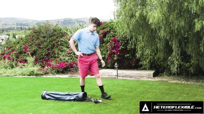 HETEROFLEXIBLE - Cantine Boy Ander Wolfson Disguises As Golfer Drake Von's Girlfriend To Get Fucked