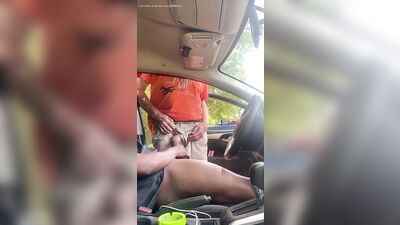 I GOT CAUGHT STROKING BY A OLD DADDY WITH A BIG DICK!