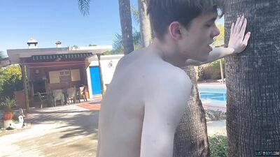 Jack Davis barebacked by blonde Mitch Schif and 2 other guys