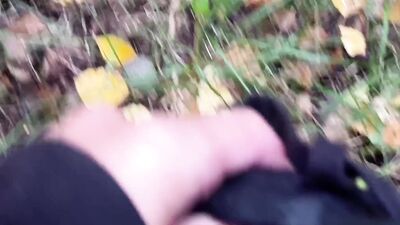 Sucked a stranger in the woods - 377