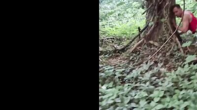 Outdoor hook-up with the welsh jocks