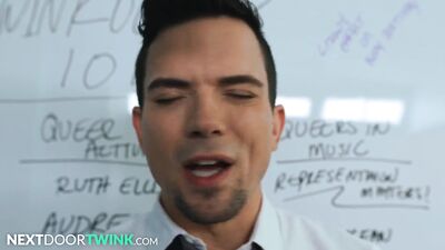 NextDoorTwink - Hot Twink Groupsex wt Sexy College Proffessor