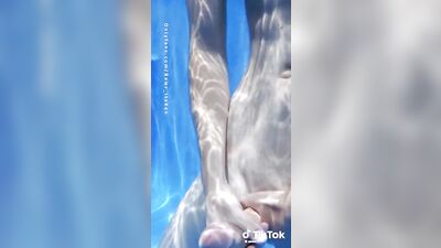 OMG TIKTOK!!!! CUM take a swim with this skinny dipping 18 YEAR OLD TWINK BOY!!!!