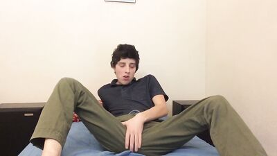 Young Twink Jerks and Cums Hard