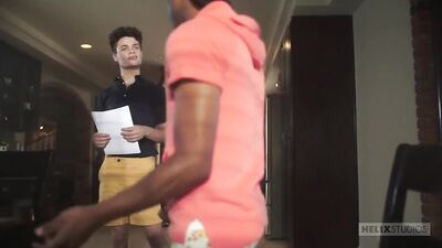 Toned Helix Twink Marcell takes Ryan Bailey's huge cock RAW