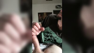 sexy blue eyes love sucking daddy's dick