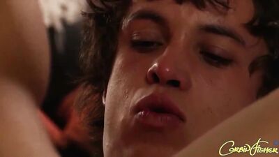 Corbin Fisher - Ripped young freshman Colby's first time fuck with Dawson