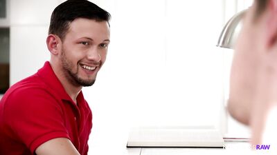 Barebacking Straight Virgin Jock College Boy Before Next Class