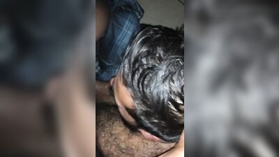 College hairy Indian sucks off black friend