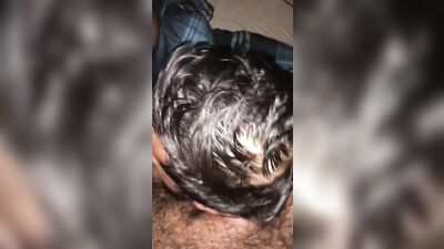 College hairy Indian sucks off black friend