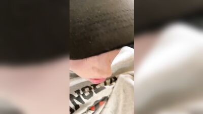 19 year old Jesse Gold jerks off during online class and gets caught by his stepdad