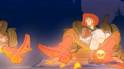 The Soggy Bottom Boys in "Around the Campfire"