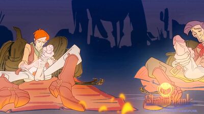 The Soggy Bottom Boys in "Around the Campfire"