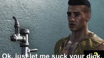 Rough fuck in truck stop's public toilet