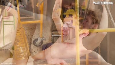 Electric drill machine destroys friends asshole! HARDCORE twinks with massive DILDOS