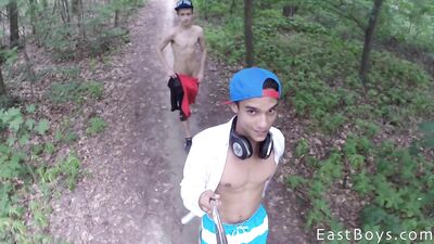 Cute Twinks Enjoying a Adventure Holidays