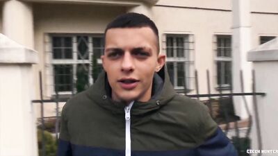 CZECH HUNTER 512 - Amateur Bareback POV In Tight Twink Shaved Ass