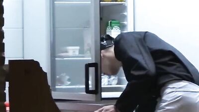 Homo cooks ass bang hard and fast after prepping the kitchen