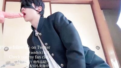 [BL] When I called my good friend Yankee high school student and showed him a big cock in front of m