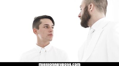 MissionaryBoys - Handsome Missionary Boy Cums In A Priest’s Mouth