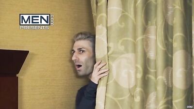 Gay Bodybuilder Peeping Tom Panty Raid with Young Fresh Meat