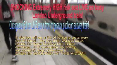 London Underground Suck and Swallow Adventure: Two Daring Men Get Down in the Subway!