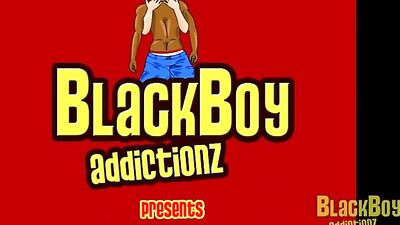 Tattooed Black Guy Gets a Massage and His Cock Explodes!