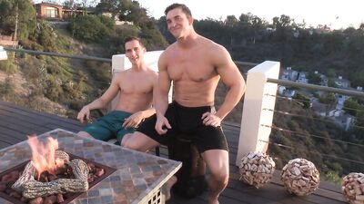 Double Dose of Anal Delight - SeanCodys Howard and Joey go at it in a Hardcore Gangbang