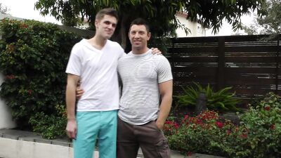 Big Mans Butt Blowjob - Handsome Male Seduced into Anal Feasting!